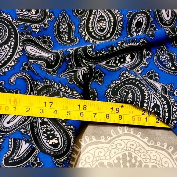 Beautiful Banana Republic Blue Paisley Shirt Dress size 4 - Picture 12 of 14